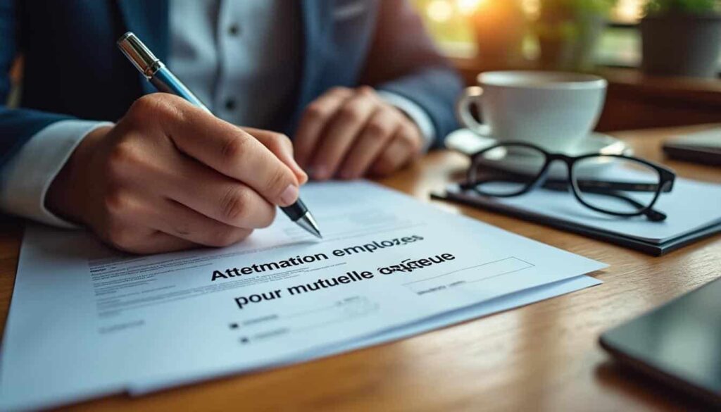 Modèle d’attestation employeur pour la mutuelle obligatoire : guide pratique