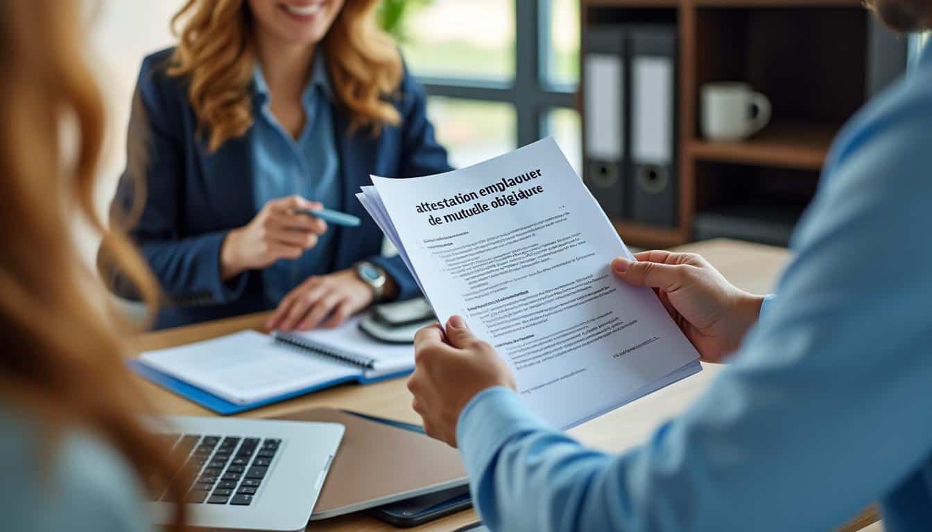 Illustration: Définition et cadre légal de l’attestation employeur de mutuelle obligatoire