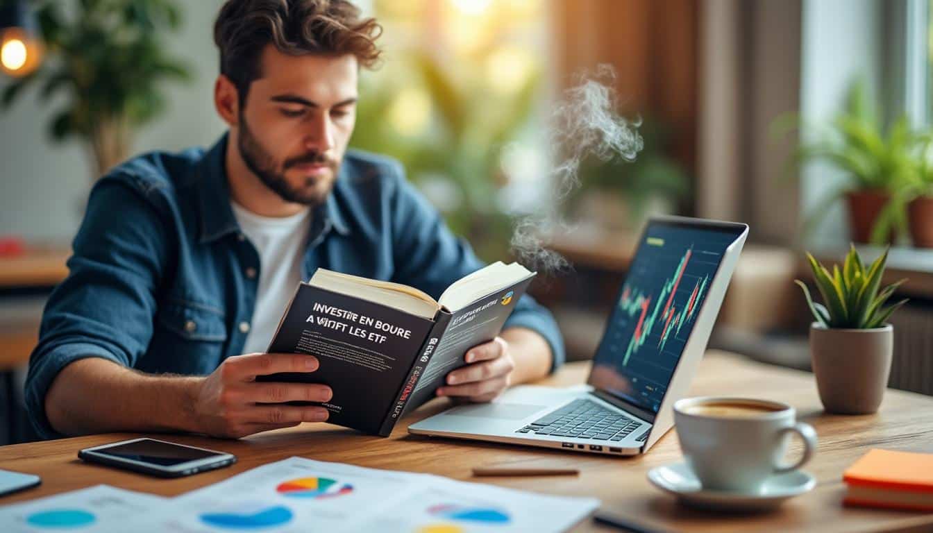 Illustration: Introduction à l’investissement en bourse avec les ETF à travers un livre