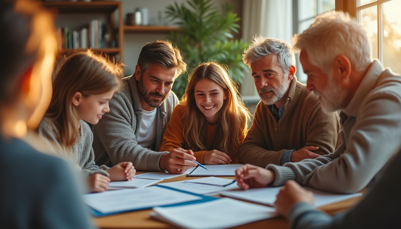 Illustration: Définition et principes de la mutuelle obligatoire pour la famille