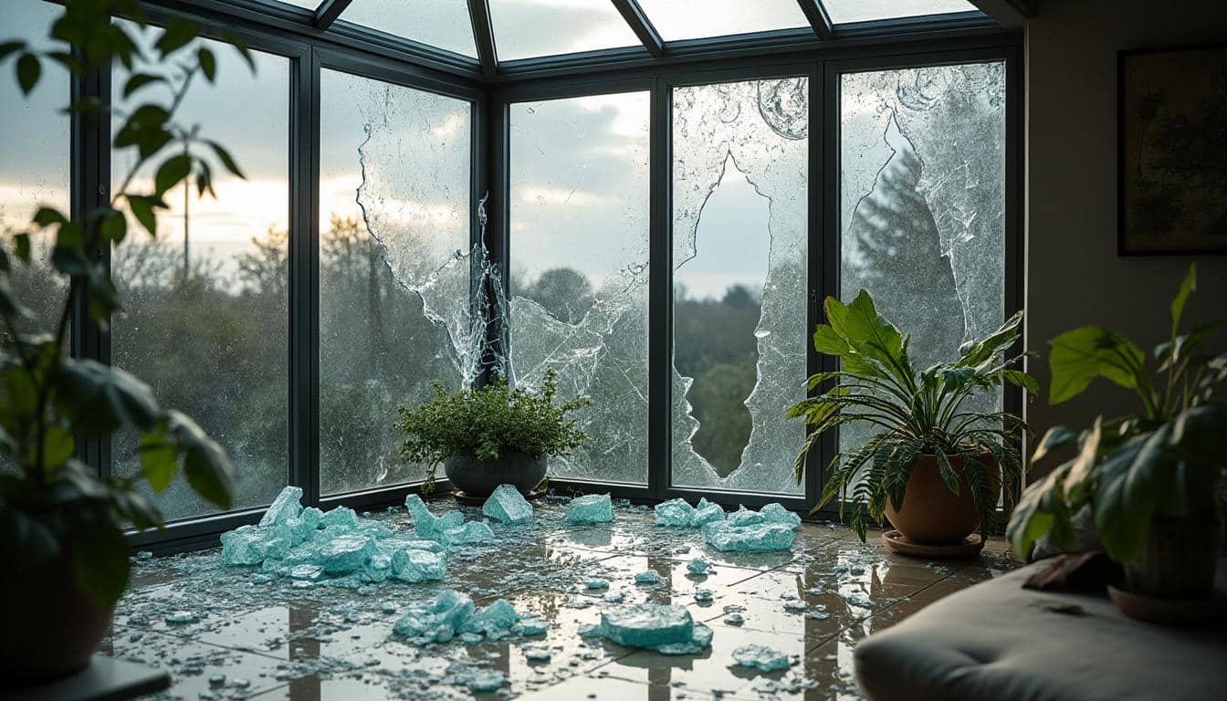 Sinistre habitation bris de glace de véranda : guide complet