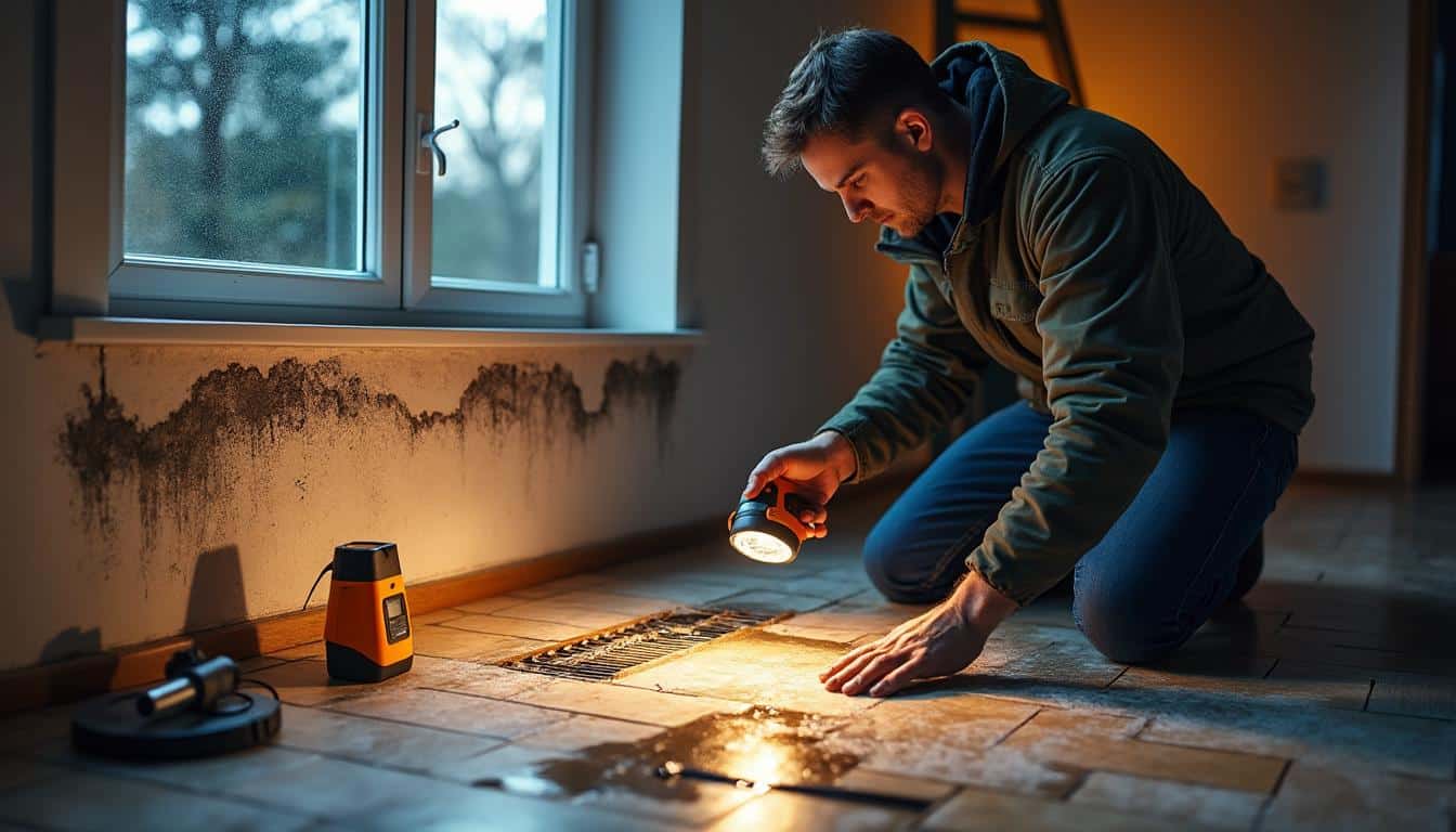 Illustration: Repérer et diagnostiquer un sinistre d’habitation dû à un dégât de canalisation enterrée