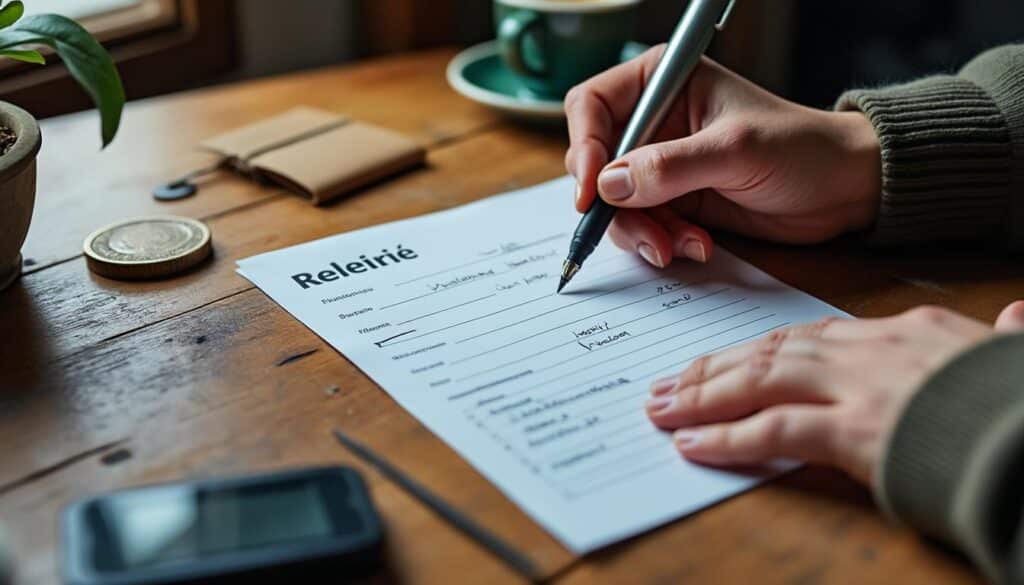 Vérifiez les opérations bancaires figurant sur le relevé de chèque