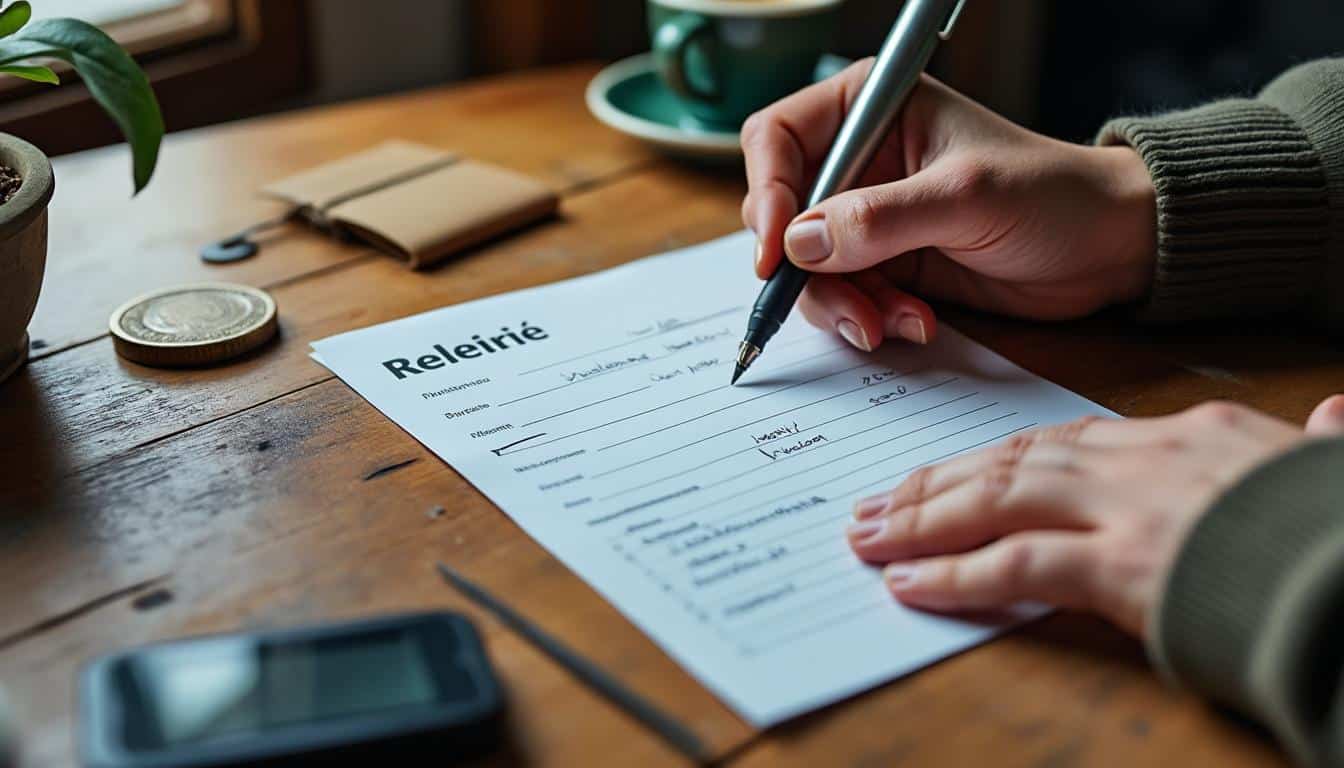 Vérifiez les opérations bancaires figurant sur le relevé de chèque