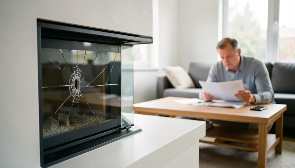 Vitre d’insert fendue : quelle assurance peut couvrir ?